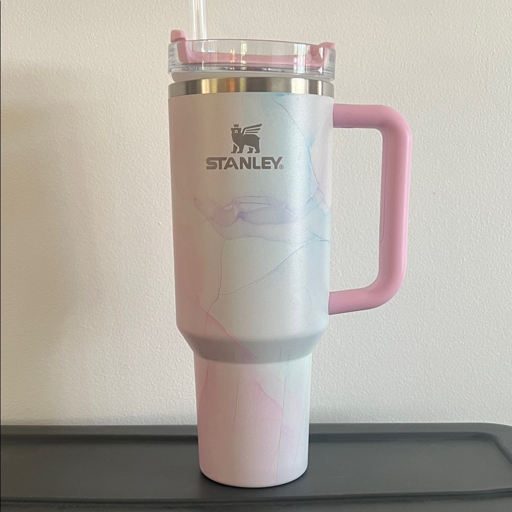 Stanley 40oz pink watercolor